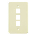 Allen Tel Versatap Faceplate, 3-Port, Ivory AT30-3-09